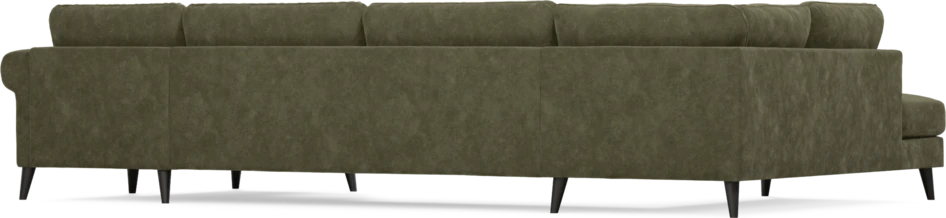 Bridge - 3-sits soffa med divan vänster och schäslong höger - Grön