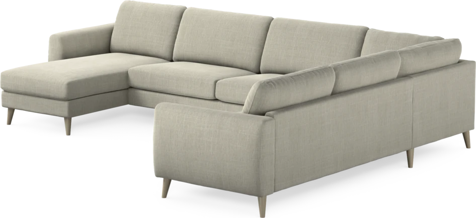 Bridge - Hörnsoffa, 3+2-sits med schäslong vänster - Beige