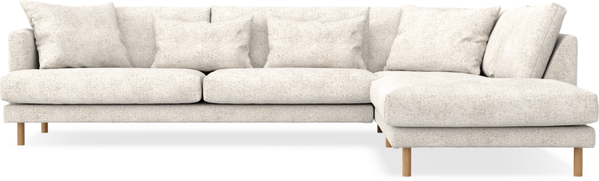 Harper - 3-sits soffa med divan höger - Beige