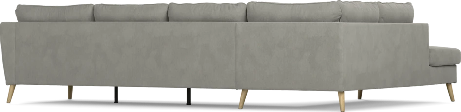 County - 3-sits soffa med divan vänster - Grå