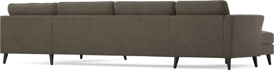 Bridge - 3-sits soffa med schäslong vänster och divan höger - Brun