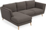 Madison Lux - 2-sits soffa med schäslong vänster - Grå