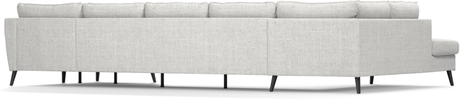 County - 4-sits soffa med divan vänster och schäslong höger - Grå