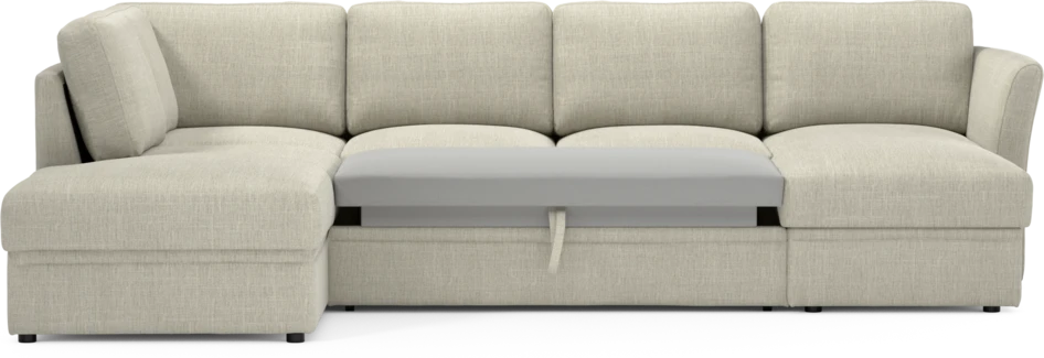 Öland - Bäddsoffa med divan vänster och schäslong höger - Beige