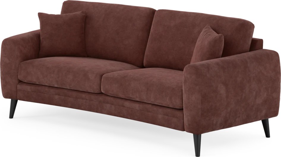 Eden - 2,5-sits soffa svängd - Röd