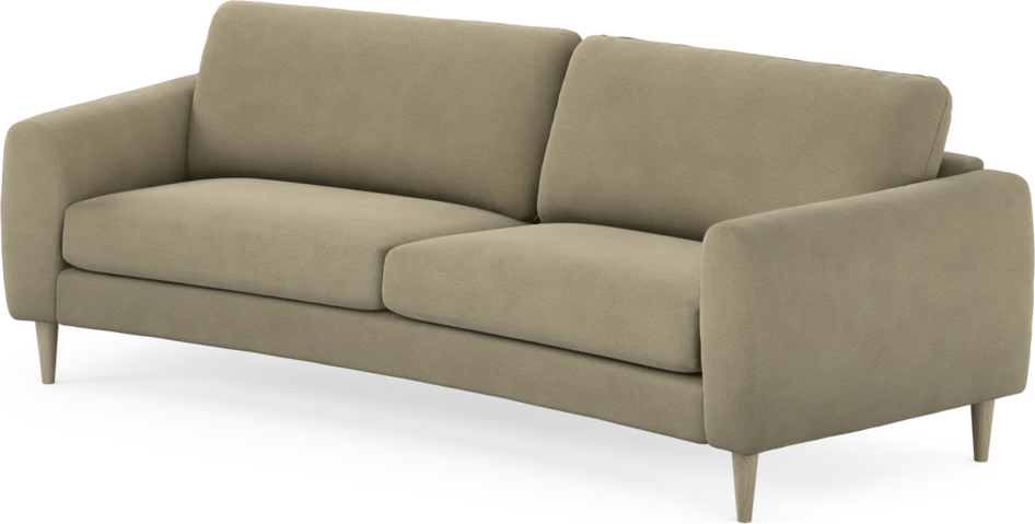 Bridge - 3-sits soffa svängd - Beige