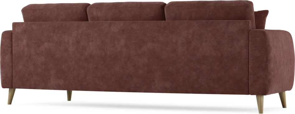 Eden - 3-sits soffa svängd - Röd
