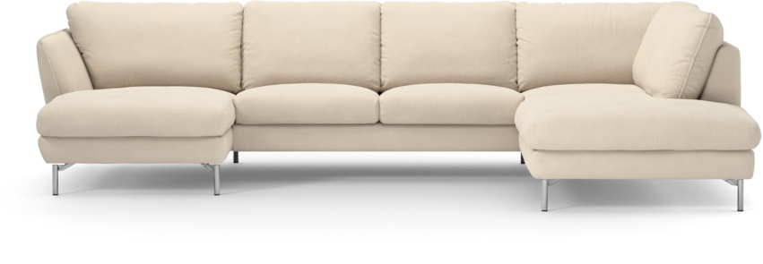 Madison Lux - 2-sits soffa med schäslong vänster och divan höger - Beige