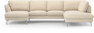 Madison Lux - 2-sits soffa med schäslong vänster och divan höger - Beige
