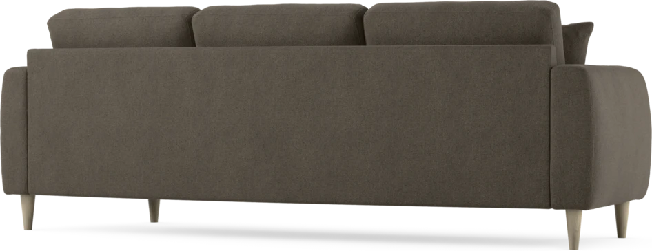 Eden - 3-sits soffa svängd - Brun
