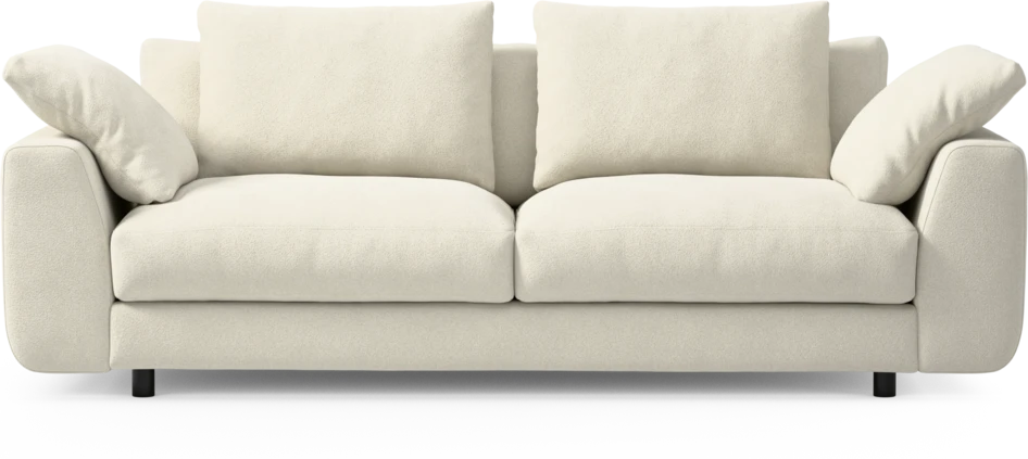 Amie - 3-sits soffa - Vit