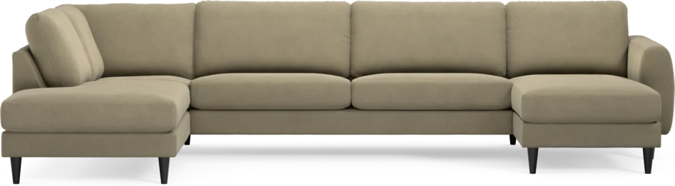 Bridge - 3-sits soffa med divan vänster och schäslong höger - Beige