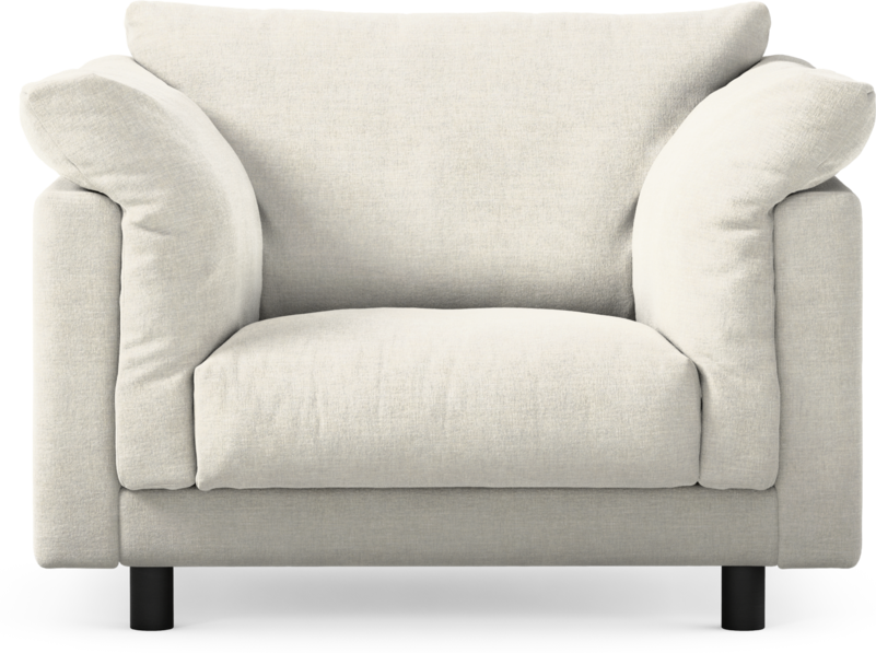 Cherrie - Fåtölj, fast klädsel - Vit