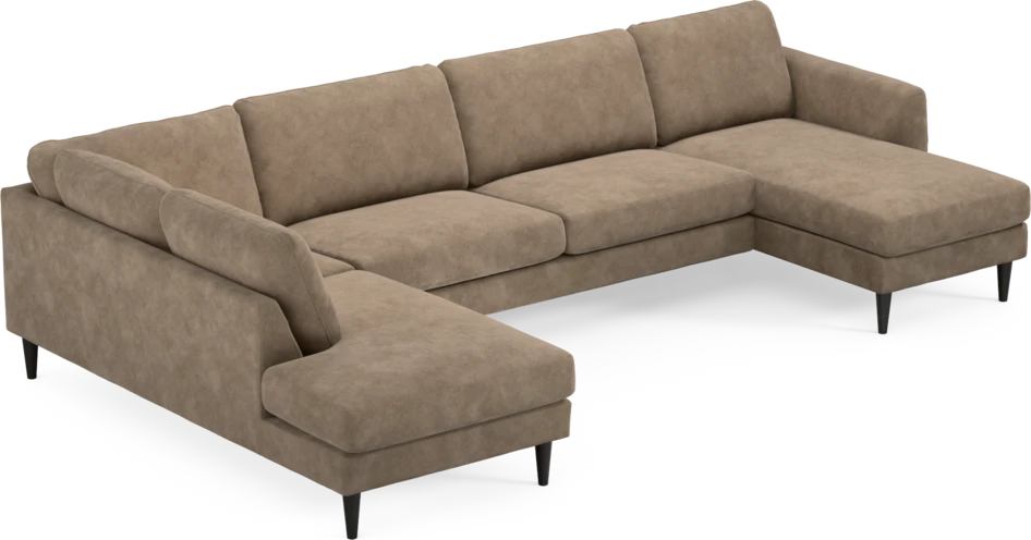 Bridge - 3-sits soffa med divan vänster och schäslong höger - Beige