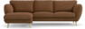 Madison Lux - 2-sits soffa med schäslong vänster - Brun