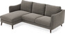 Madison Lux - 2-sits soffa med schäslong vänster - Grå