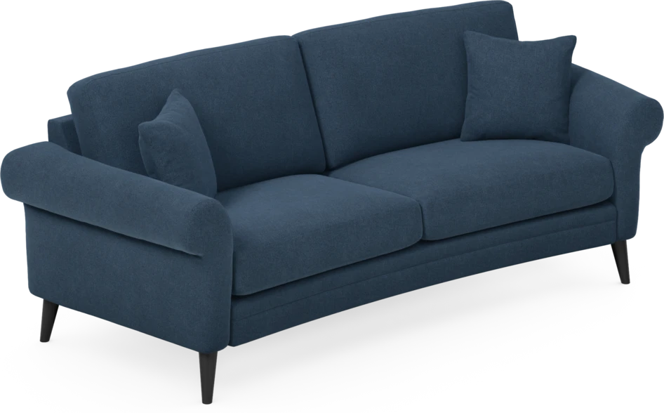 Eden - 2,5-sits soffa svängd - Blå