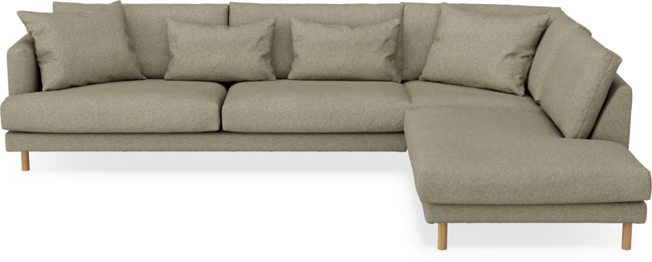 Harper - 3-sits soffa med divan höger - Beige