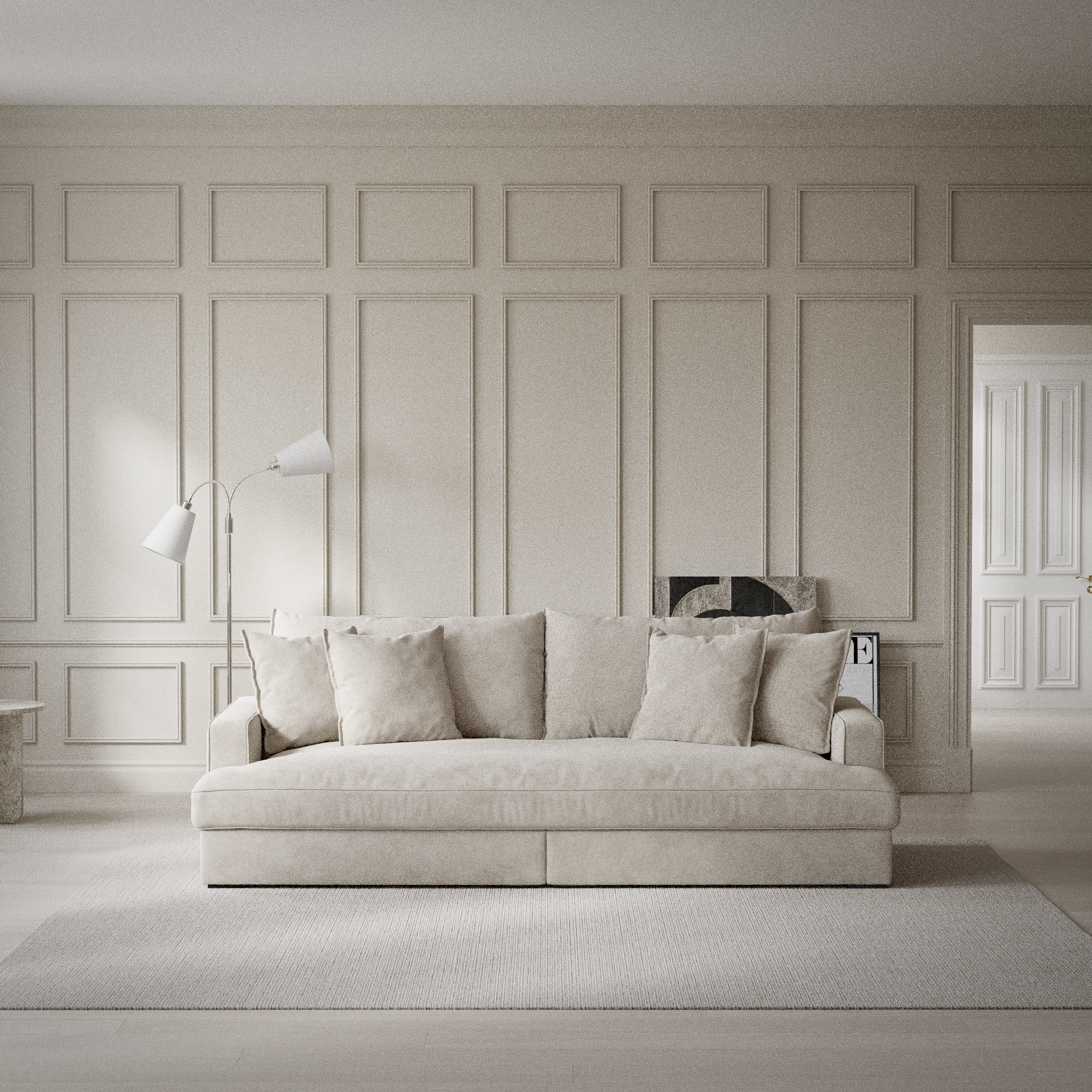 Rossi - 3-sits soffa, hel dyna - inspiration