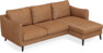 Madison - 2-sits soffa med schäslong höger - Orange