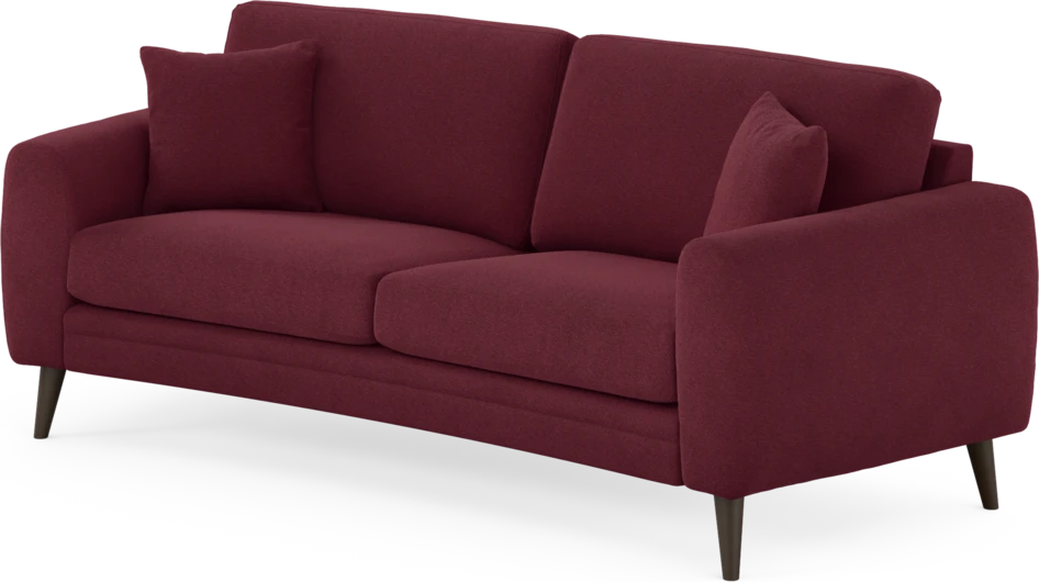 Eden - 2,5-sits soffa svängd - Röd