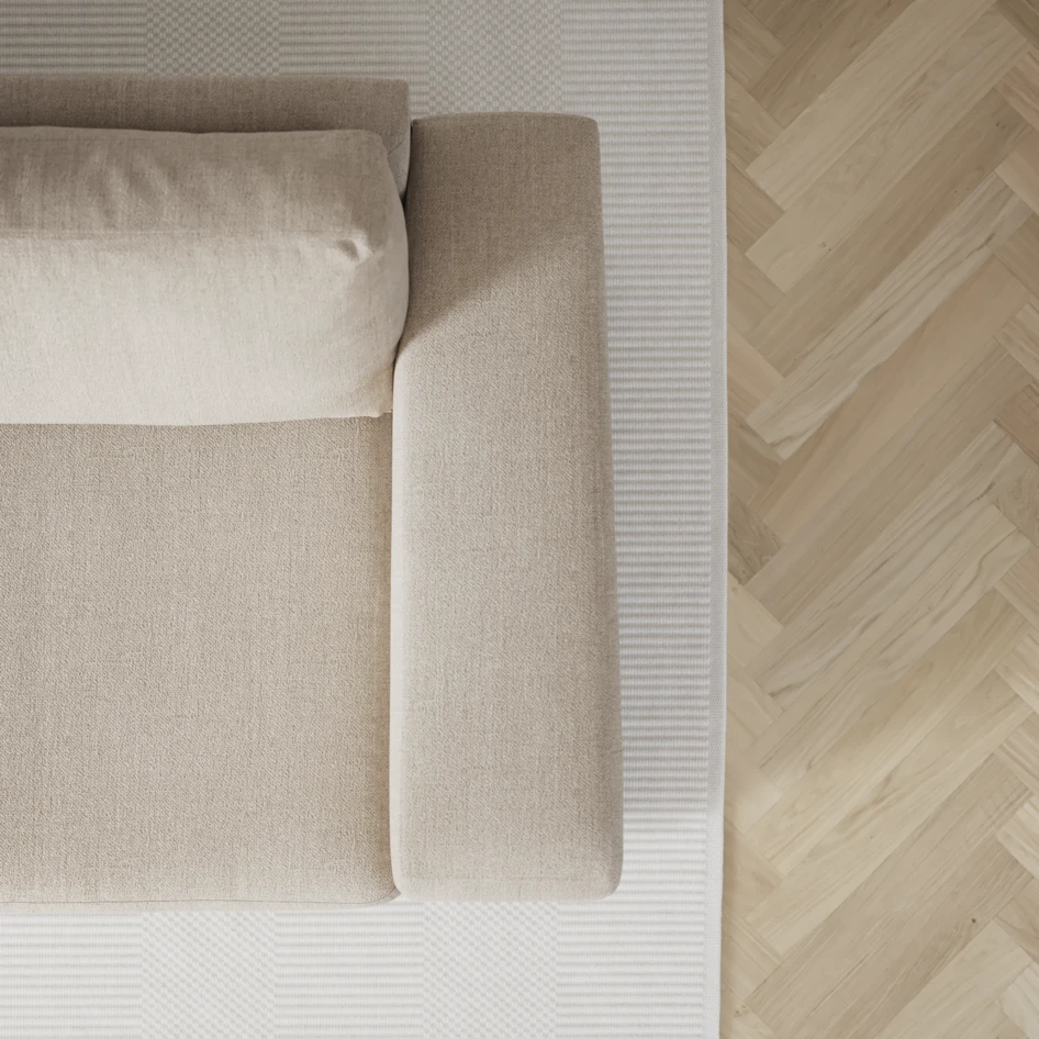 Friday - 2-sits soffa med två schäslonger - Beige