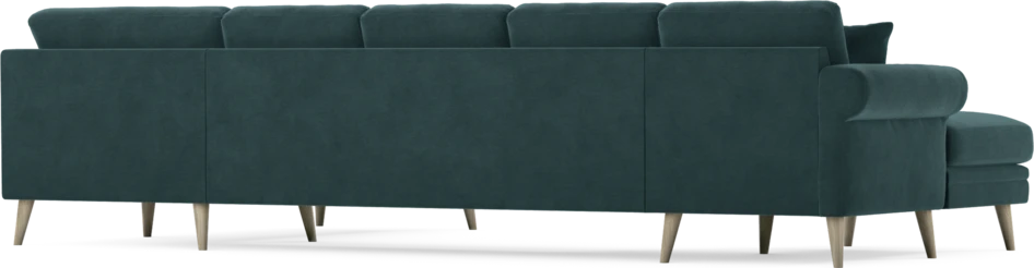 Eden - 3-sits soffa med schäslong vänster och divan höger - Blå