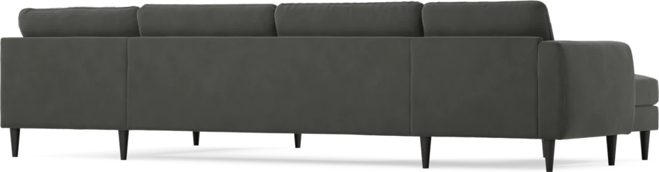 Bridge - 3-sits soffa med schäslong vänster och divan höger - Grå