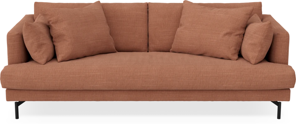 Harper - 3-sits soffa, hel dyna - Orange