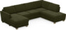 Friday - 3-sits soffa med schäslong vänster och divan höger - Grön