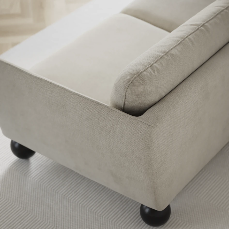 Madison Lux - 2-sits soffa med divan vänster och schäslong höger - Grå