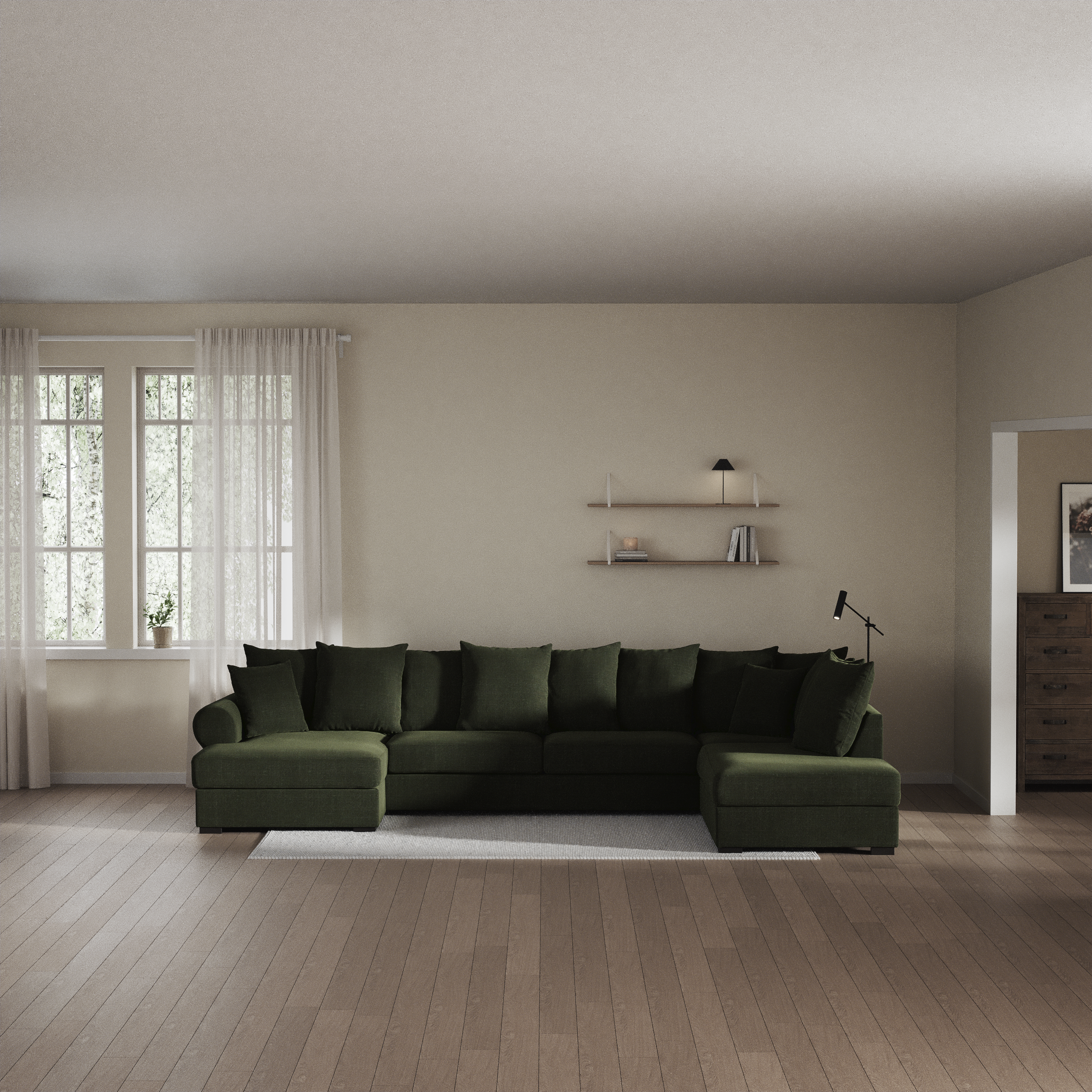 Town - 3-sits soffa med divan höger och schäslong vänster - inspiration