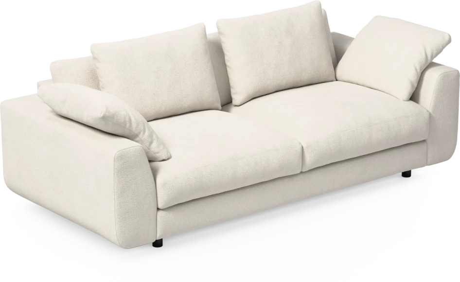 Amie - 3-sits soffa - Vit