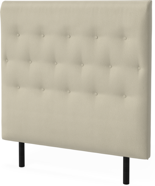 Roma Family pikerad låg - Sänggavel, 90-180 cm - Beige