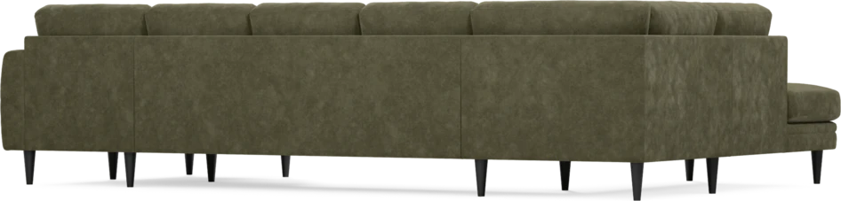 Eden - 3-sits soffa med divan vänster och schäslong höger - Grön