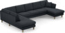 Eden - 3-sits soffa med divan vänster och schäslong höger - Blå