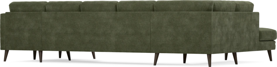 Eden - 3-sits soffa med divan vänster och schäslong höger - Grön