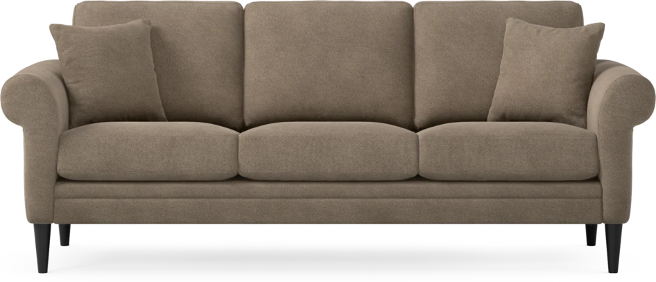 Eden - 3-sits soffa - Brun