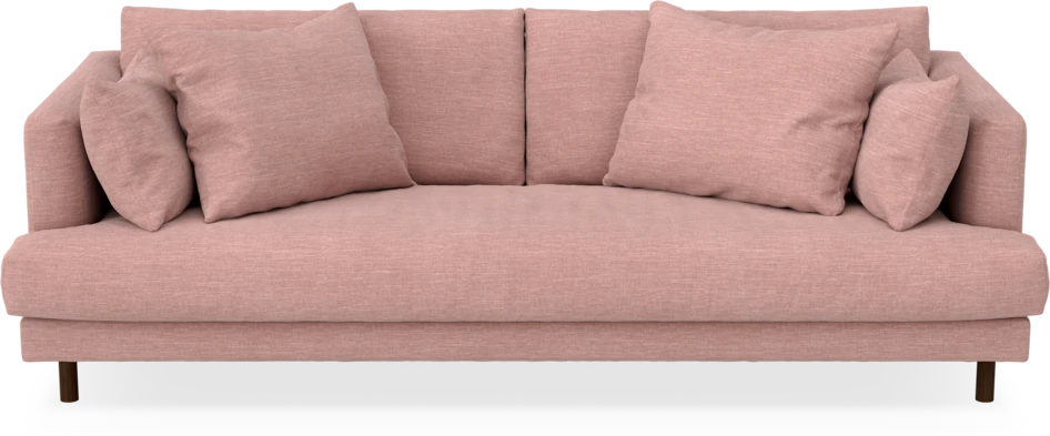 Harper - 3-sits soffa, hel dyna - Rosa