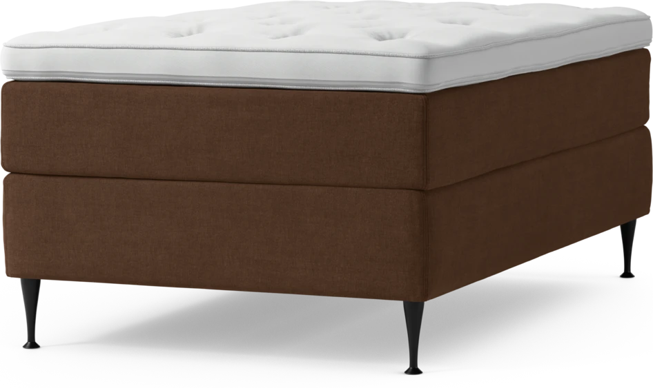 Delux Exclusive - Kontinentalsäng, enkelsäng 120 cm med bäddmadrass och sängben