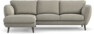 Madison Lux - 2-sits soffa med schäslong vänster - Grå