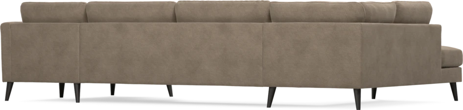 Bridge - 3-sits soffa med divan vänster och schäslong höger - Brun