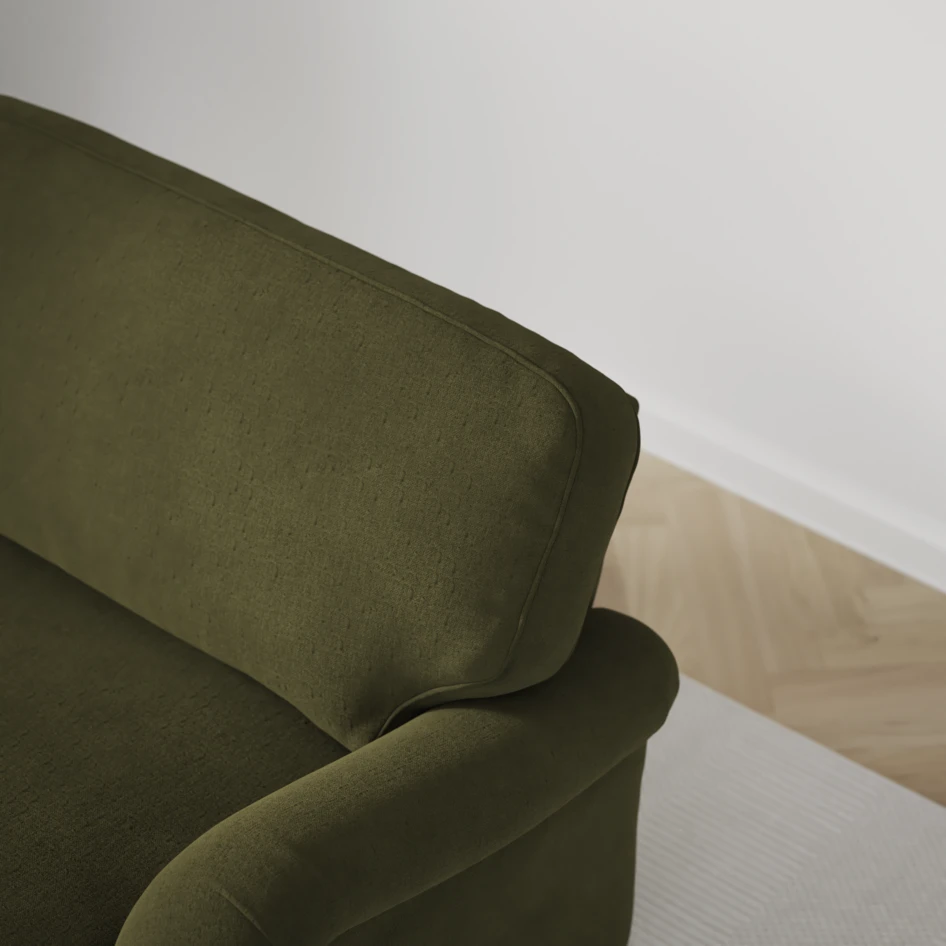 Oxford - 3-sits soffa svängd - Grön