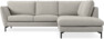 Madison - 2-sits soffa med divan höger - Grå