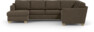 Friday - Hörnsoffa, 3+2-sits med schäslong vänster - Brun