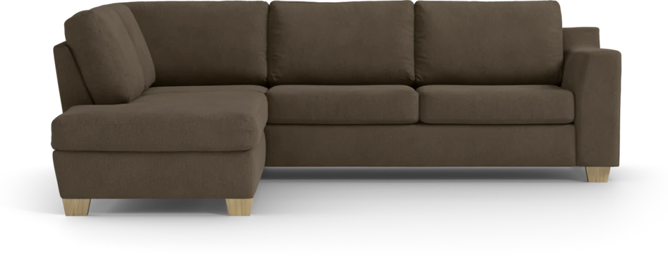 Friday - 2,5-sits soffa med divan vänster - Brun