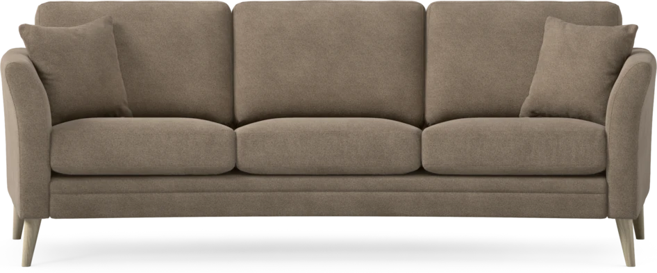 Eden - 3-sits soffa svängd - Brun