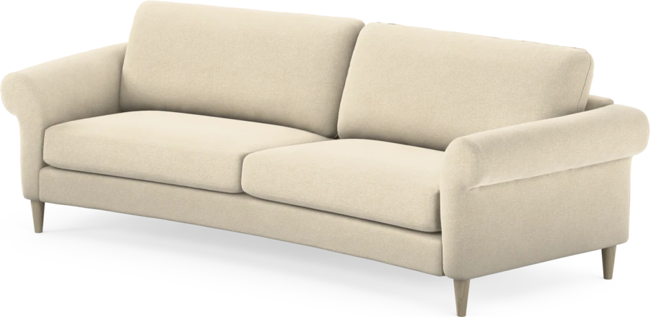 Bridge - 3-sits soffa svängd - Beige