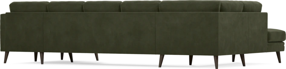 Eden - 3-sits soffa med divan vänster och schäslong höger - Grön