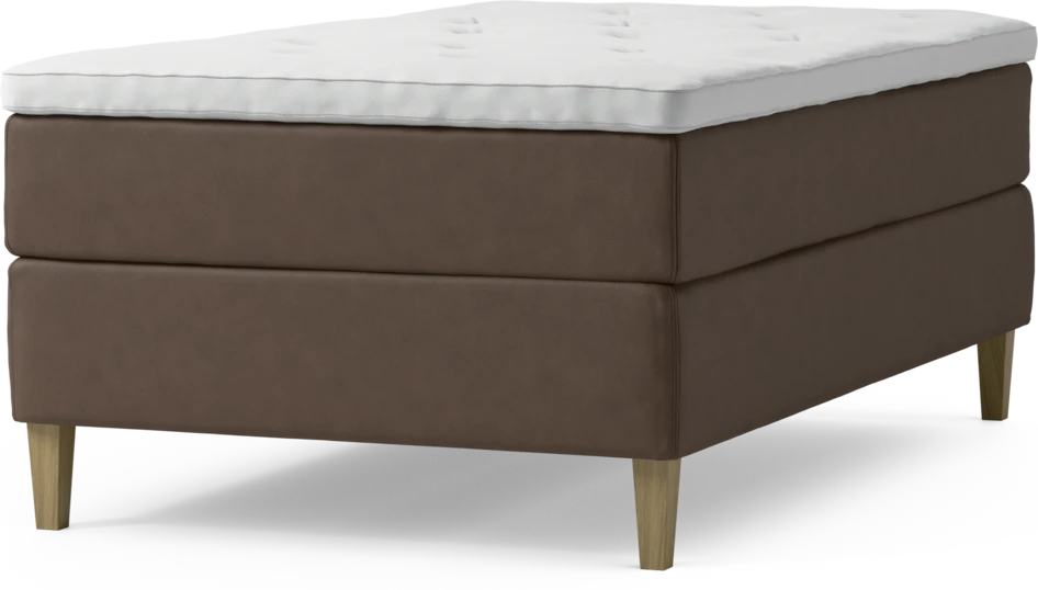 Delux Exclusive - Kontinentalsäng, enkelsäng 120 cm med bäddmadrass och sängben